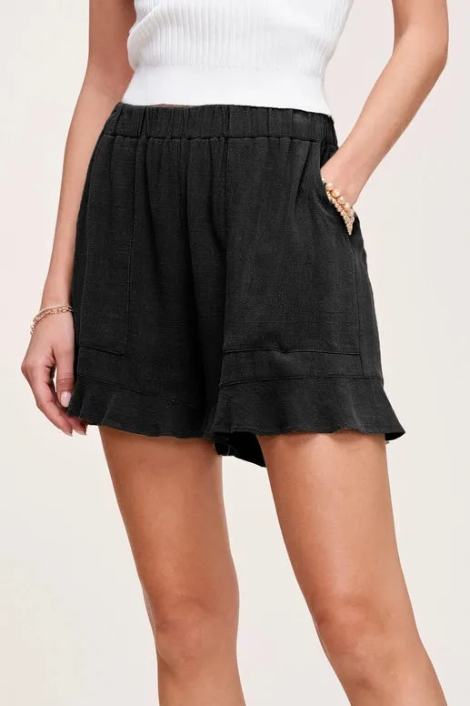 Callie Flared Hem Pocket Shorts