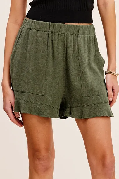 Callie Flared Hem Pocket Shorts