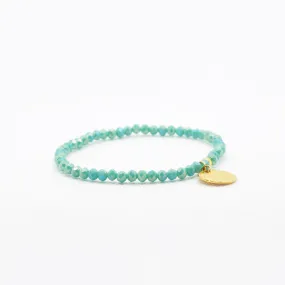 Candy Blue Crystal Elastic Bracelet