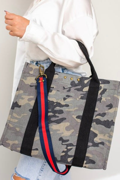 Canvas Striped Bag Strap - 2 Colors