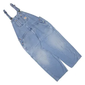 CARHARTT Carpenter Workwear Mens Dungarees Blue Loose Denim 2XL W48 L24