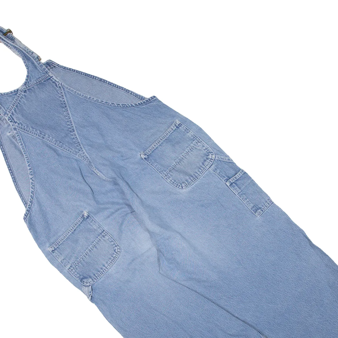 CARHARTT Carpenter Workwear Mens Dungarees Blue Loose Denim 2XL W48 L24