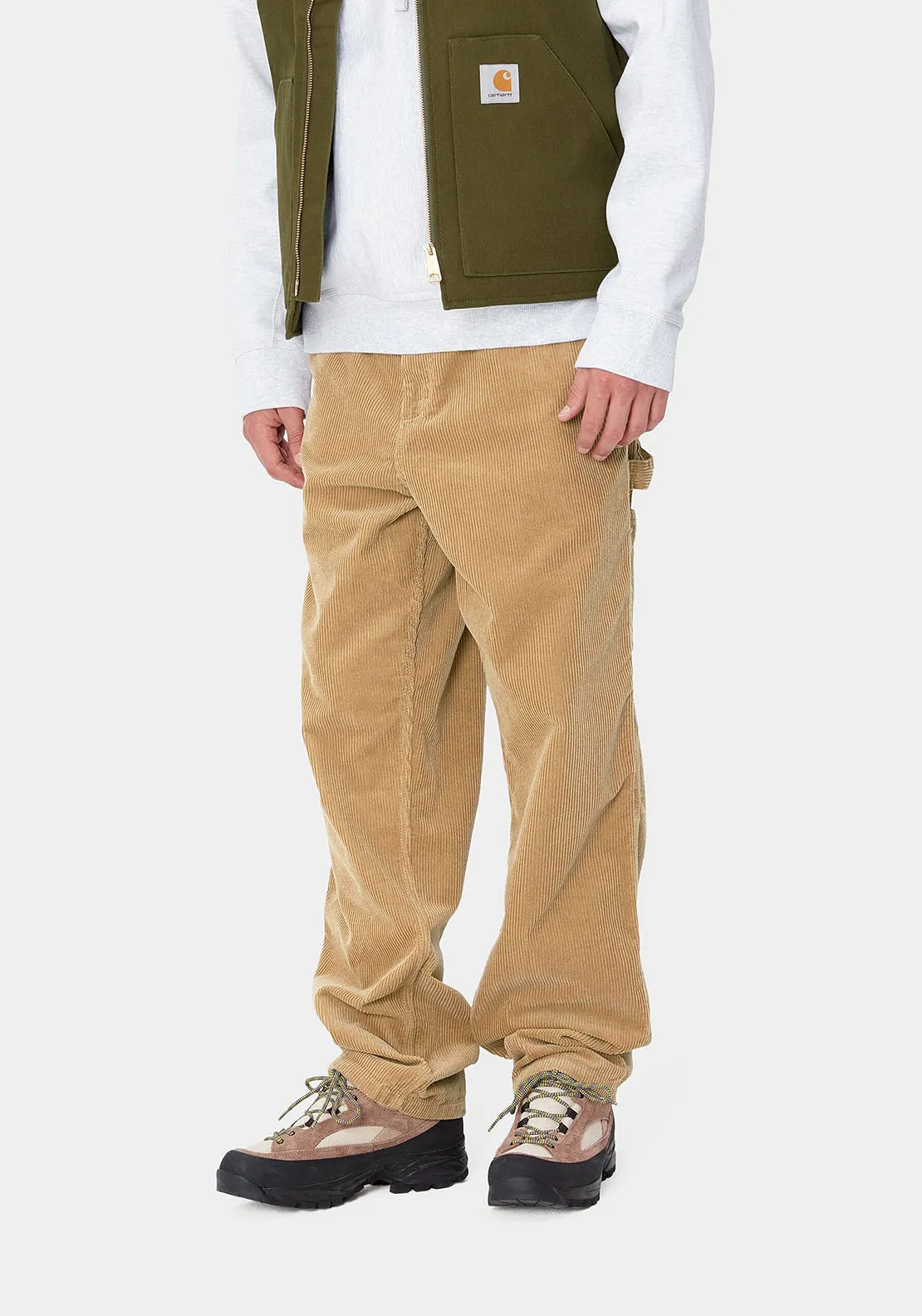 Carhartt WIP Corduroy Single Knee Work Trousers, Peanut