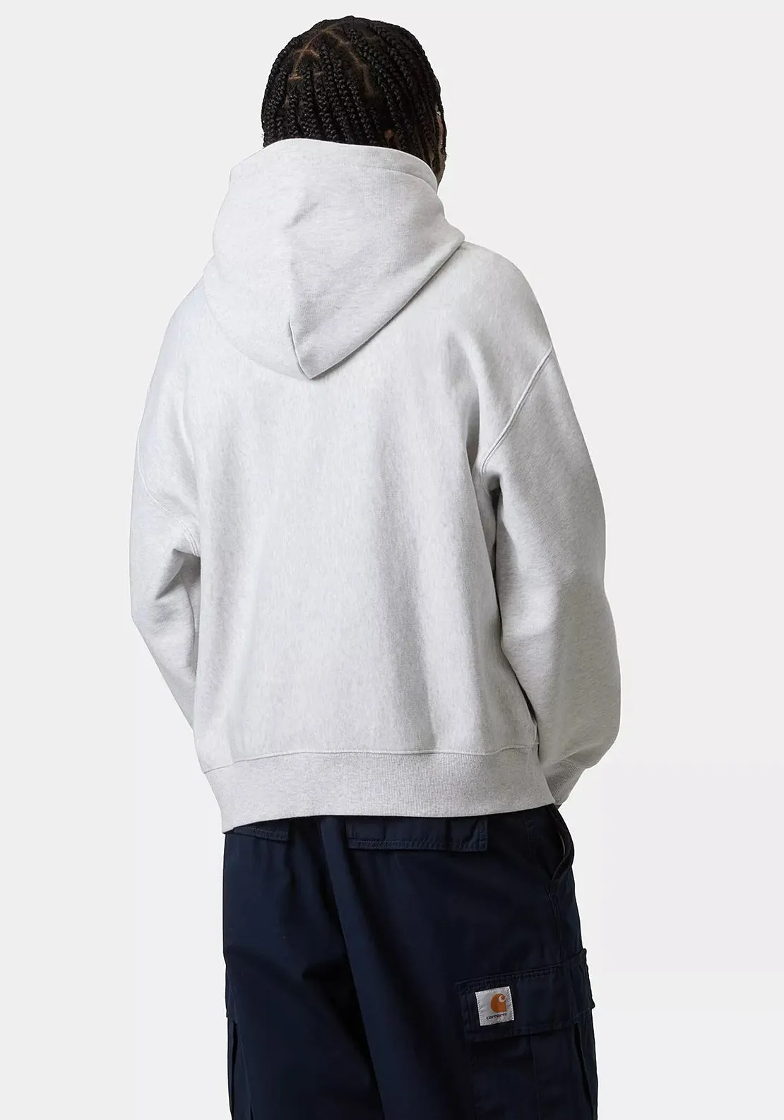 Carhartt WIP Label Script Hoodie, Ash Heather