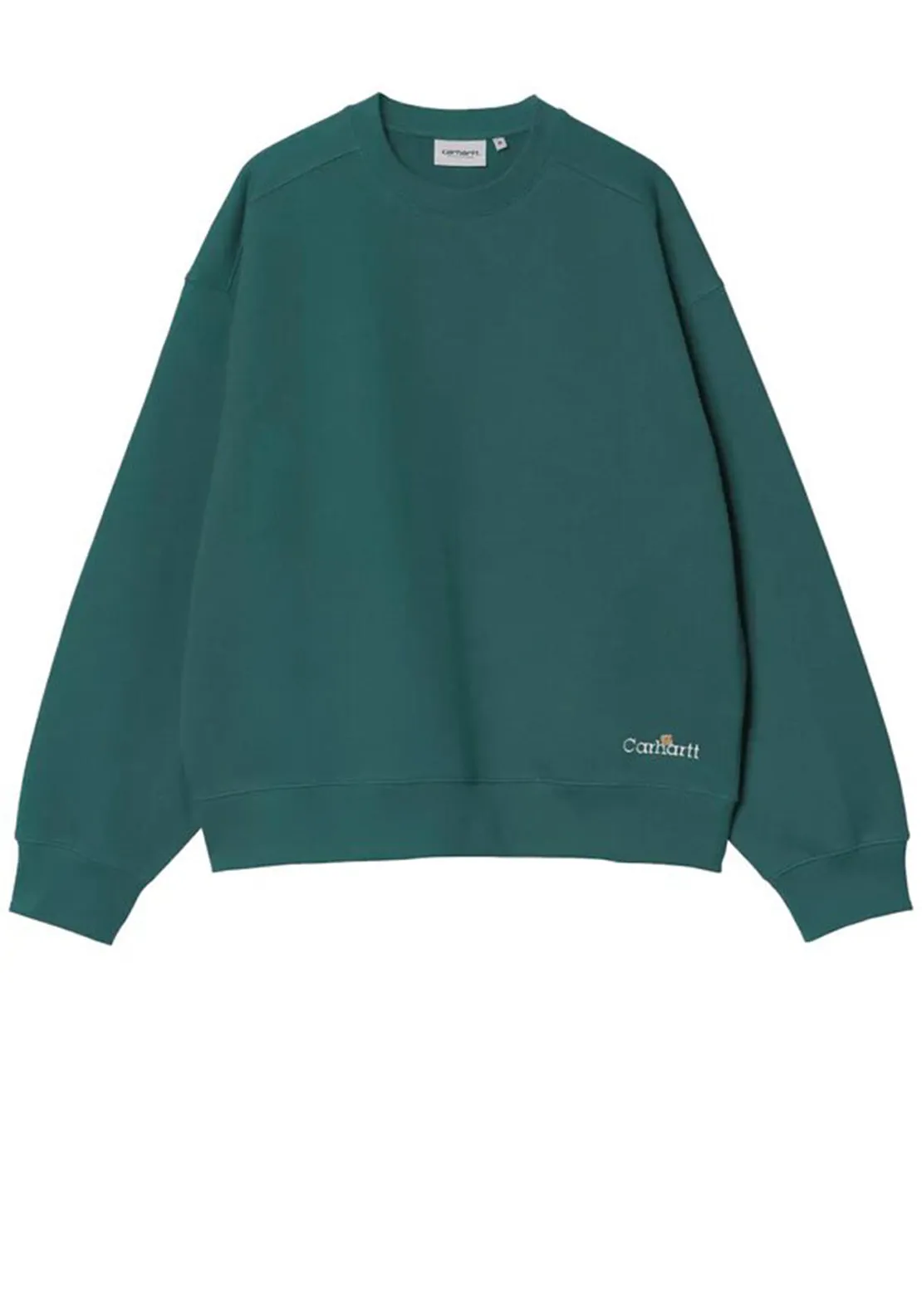 Carhartt WIP Label Script Sweatshirt, Malachite