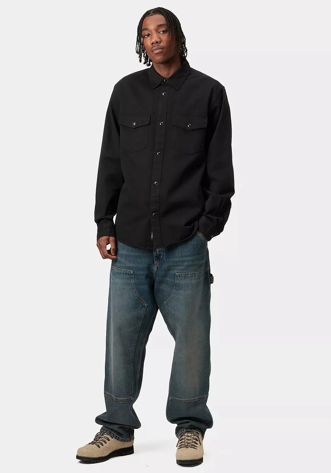 Carhartt WIP Santa Fe Twill Shirt, Black