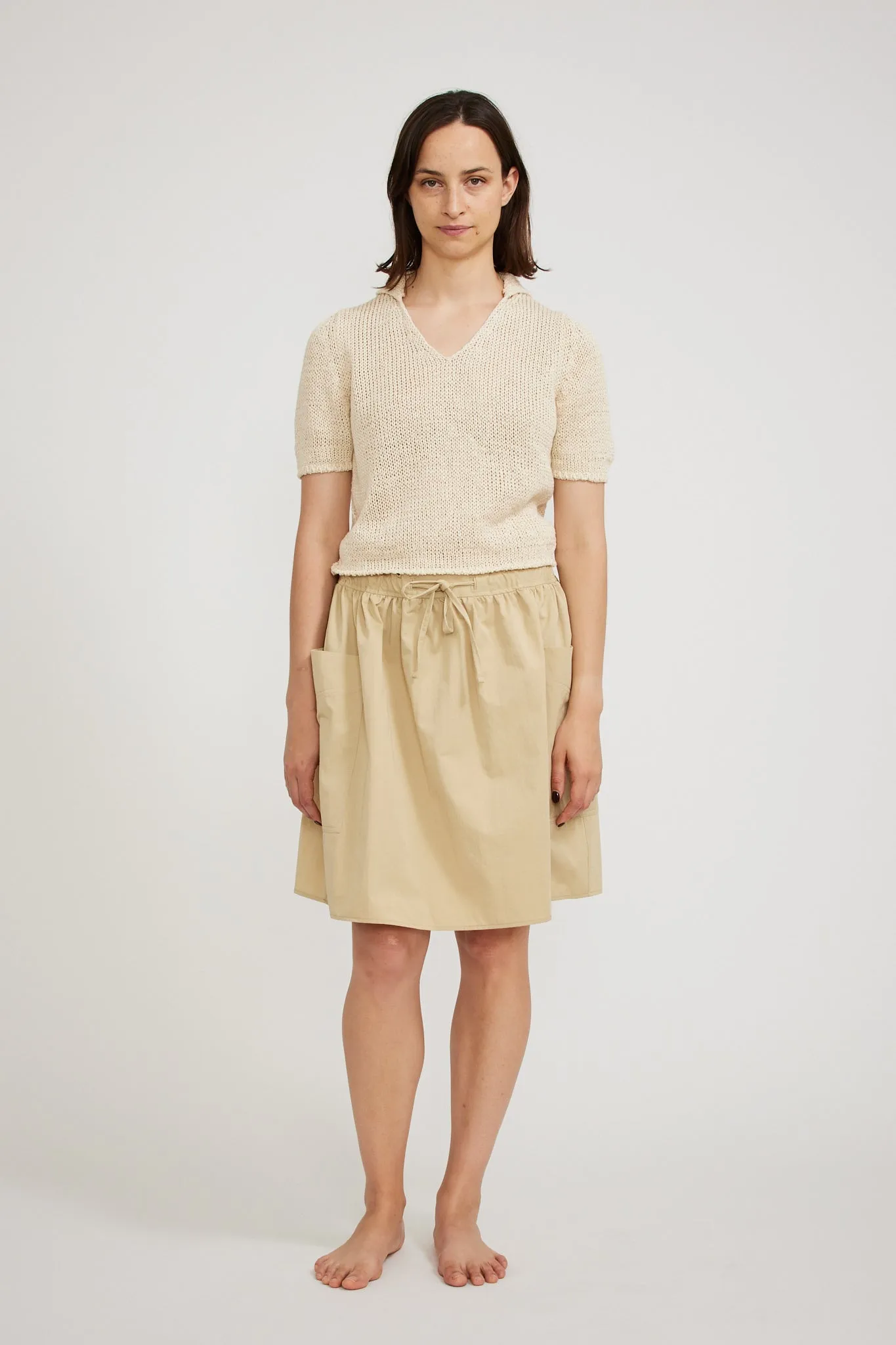 Casali Flared Skirt Beige