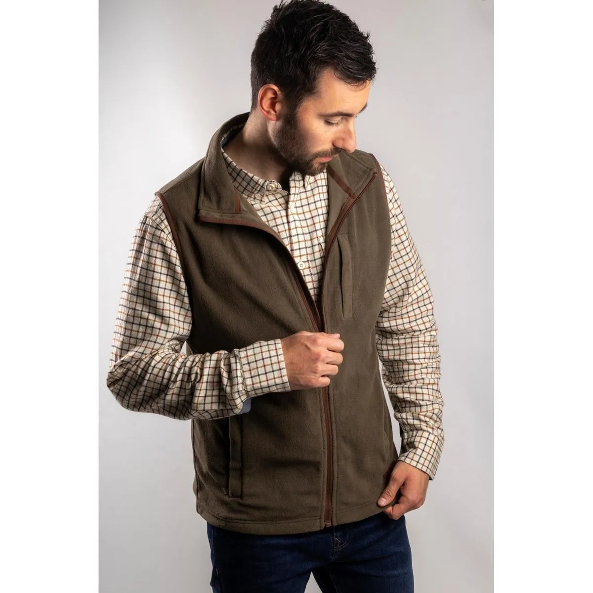 Caterpillar Concord Fleece Vest Cypress