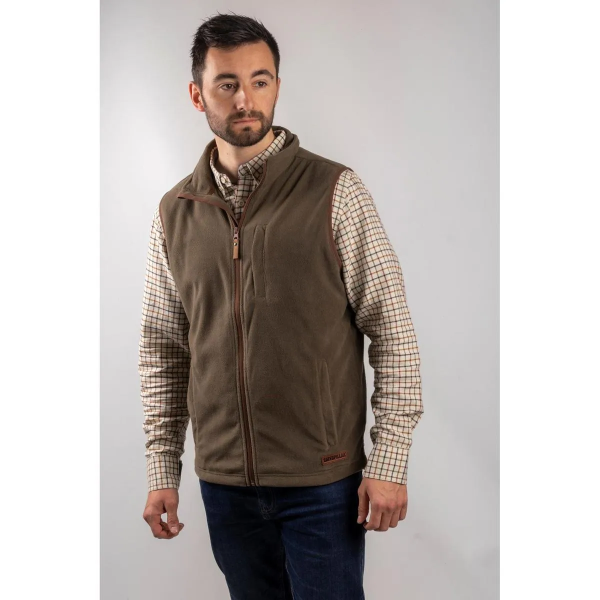 Caterpillar Concord Fleece Vest Cypress