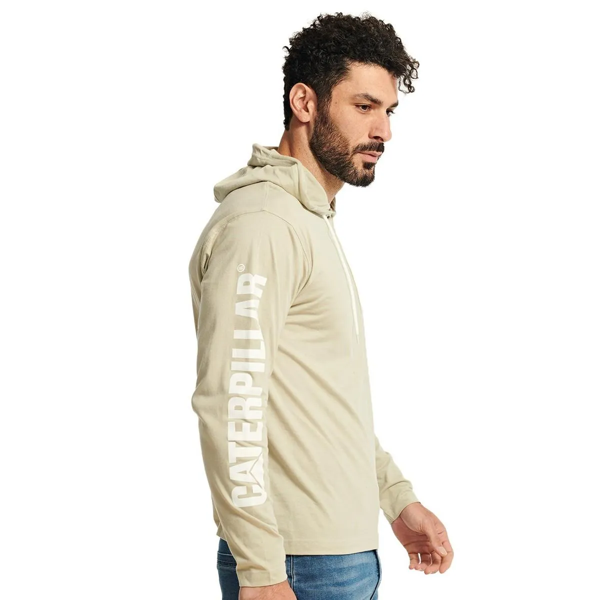 Caterpillar Hooded Long Sleeve Tee Peyote