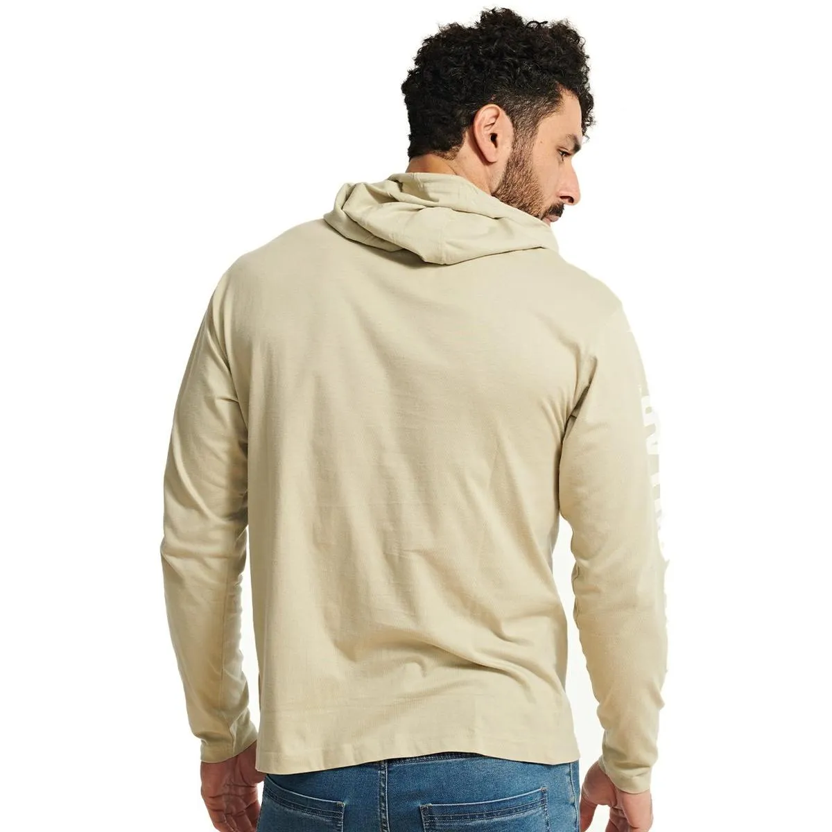 Caterpillar Hooded Long Sleeve Tee Peyote