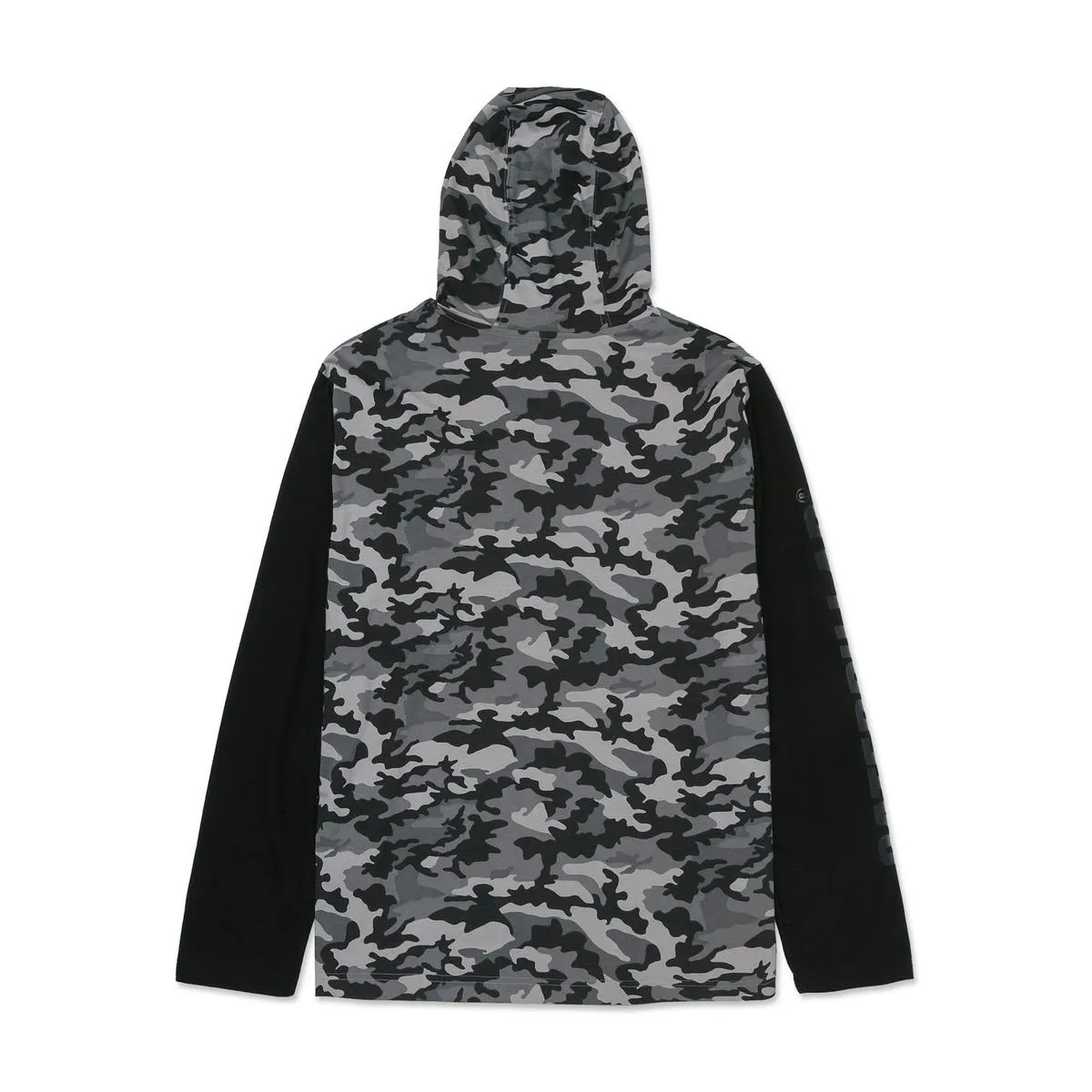 Caterpillar Hooded Long Sleeve Tee Stone Camo