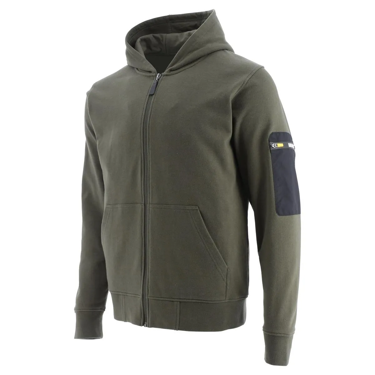 Caterpillar Loopback Full Zip Hoodie Army Moss