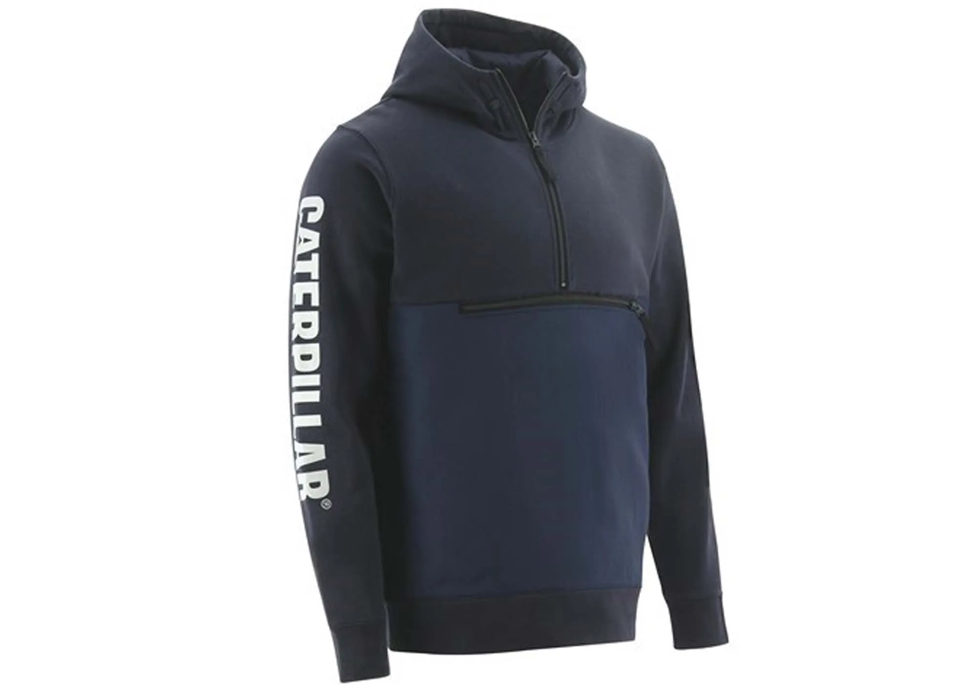 Caterpillar Mens Comfortable Stillwater 1/4 Zip Hoodie