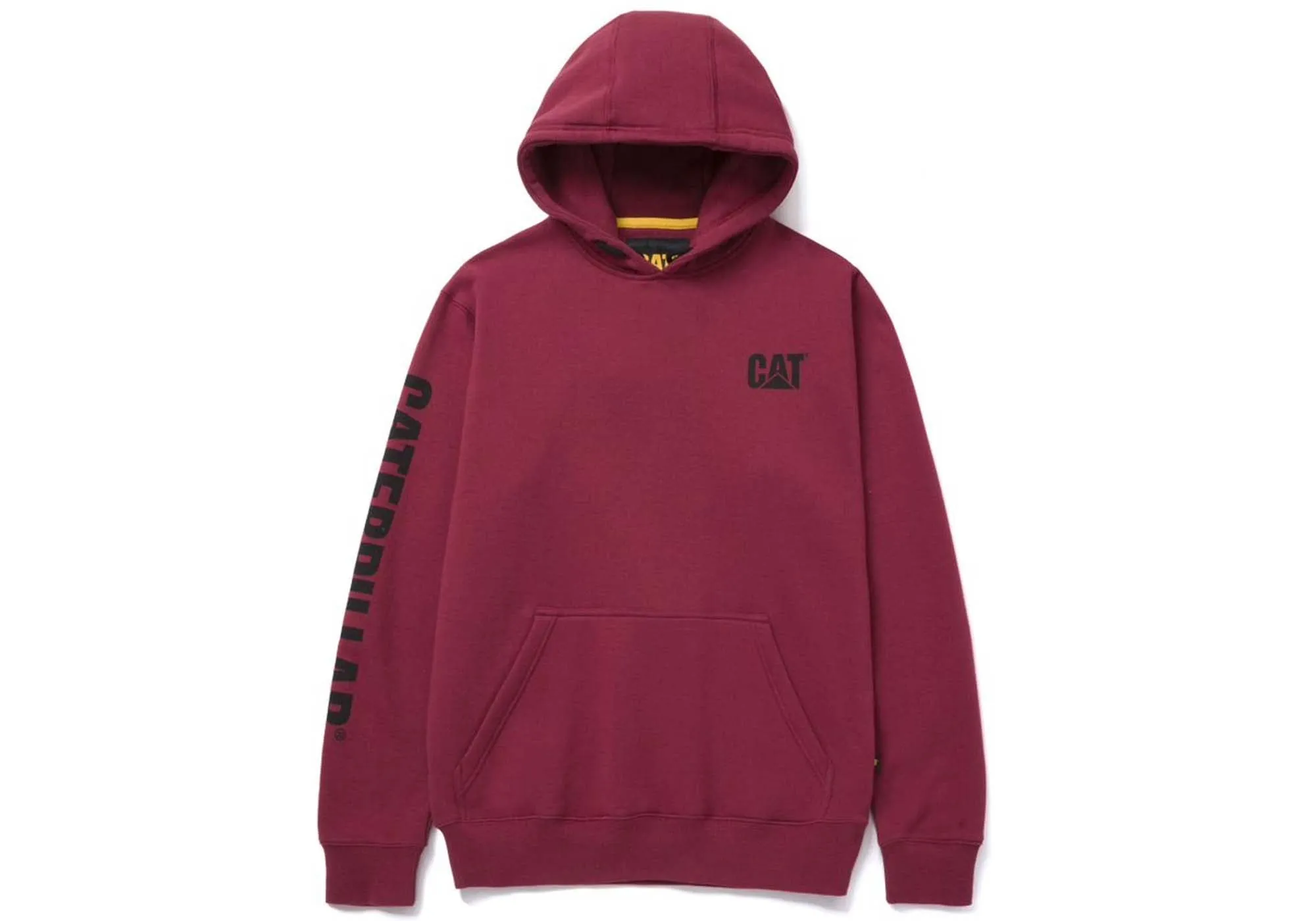 Caterpillar Mens Trademark Banner Hooded Sweat