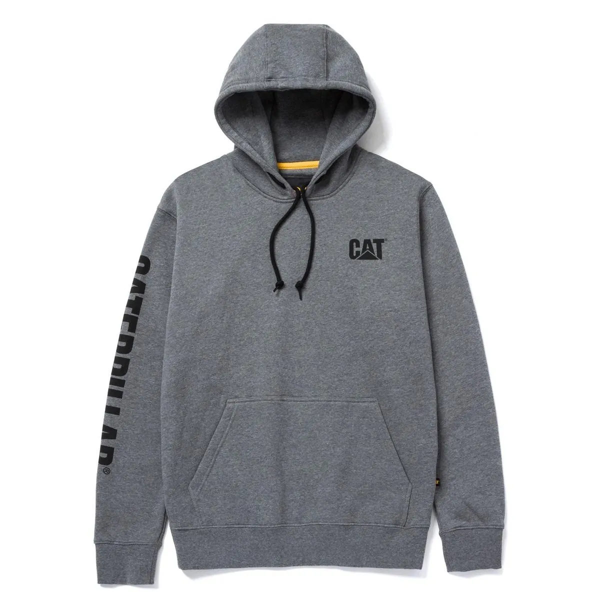 Caterpillar Trademark Banner Hooded Sweatshirt Dark Grey