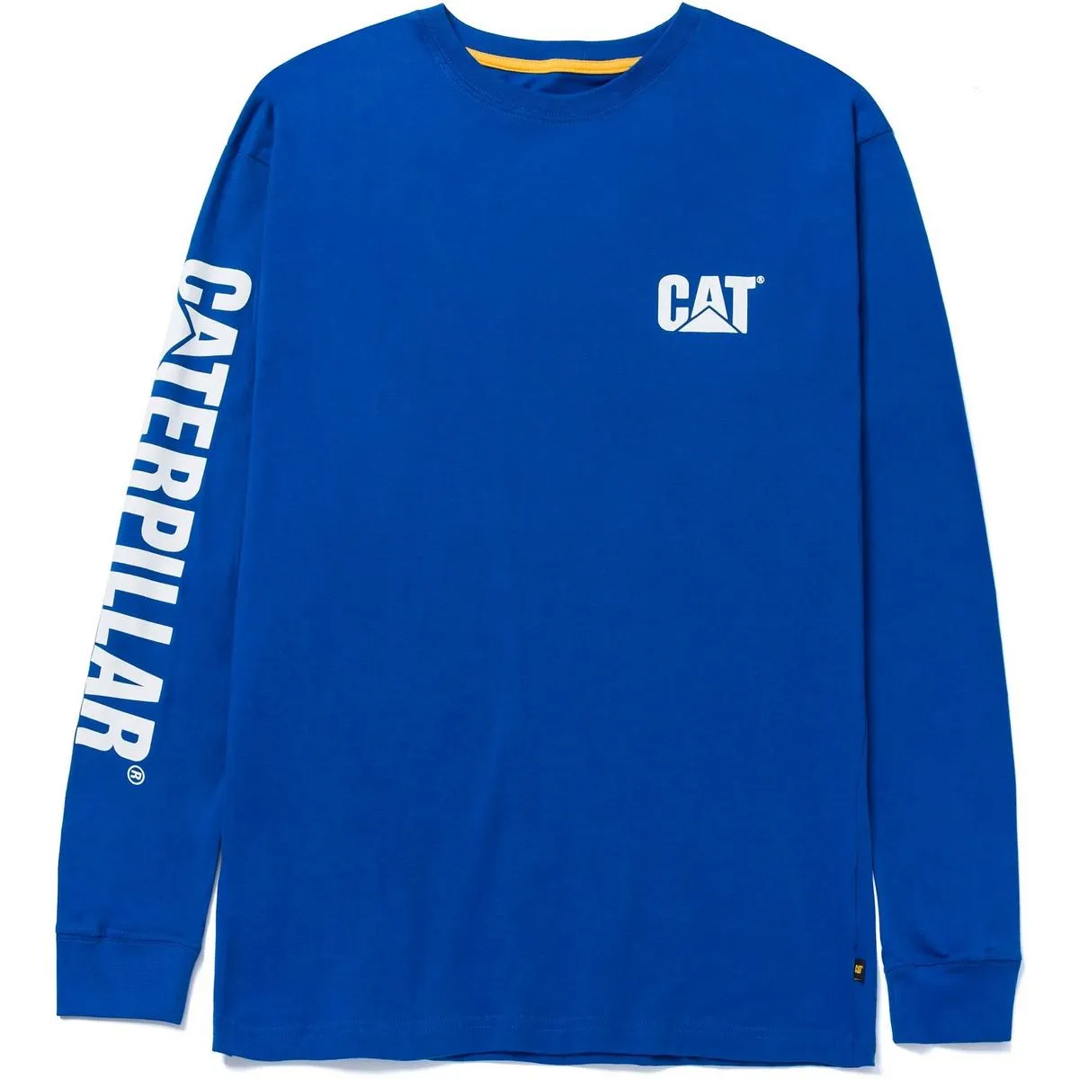 Caterpillar Trademark Banner Long Sleeve T-Shirt Memphis Blue