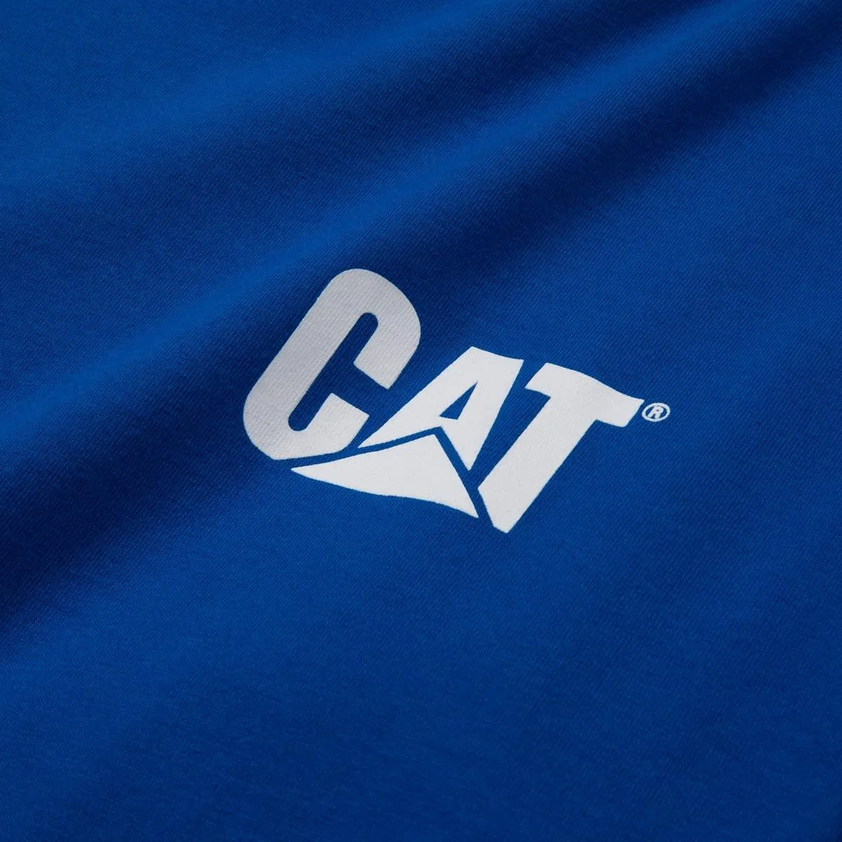 Caterpillar Trademark Banner Long Sleeve T-Shirt Memphis Blue