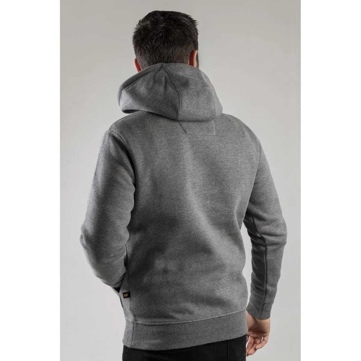 Caterpillar Trademark Hooded Sweatshirt Heather Grey