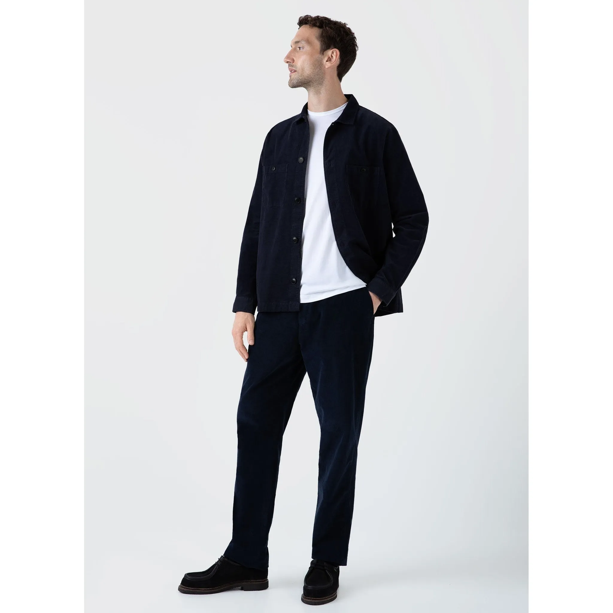 Cellular Cord Drawstring Trouser | Men | Navy