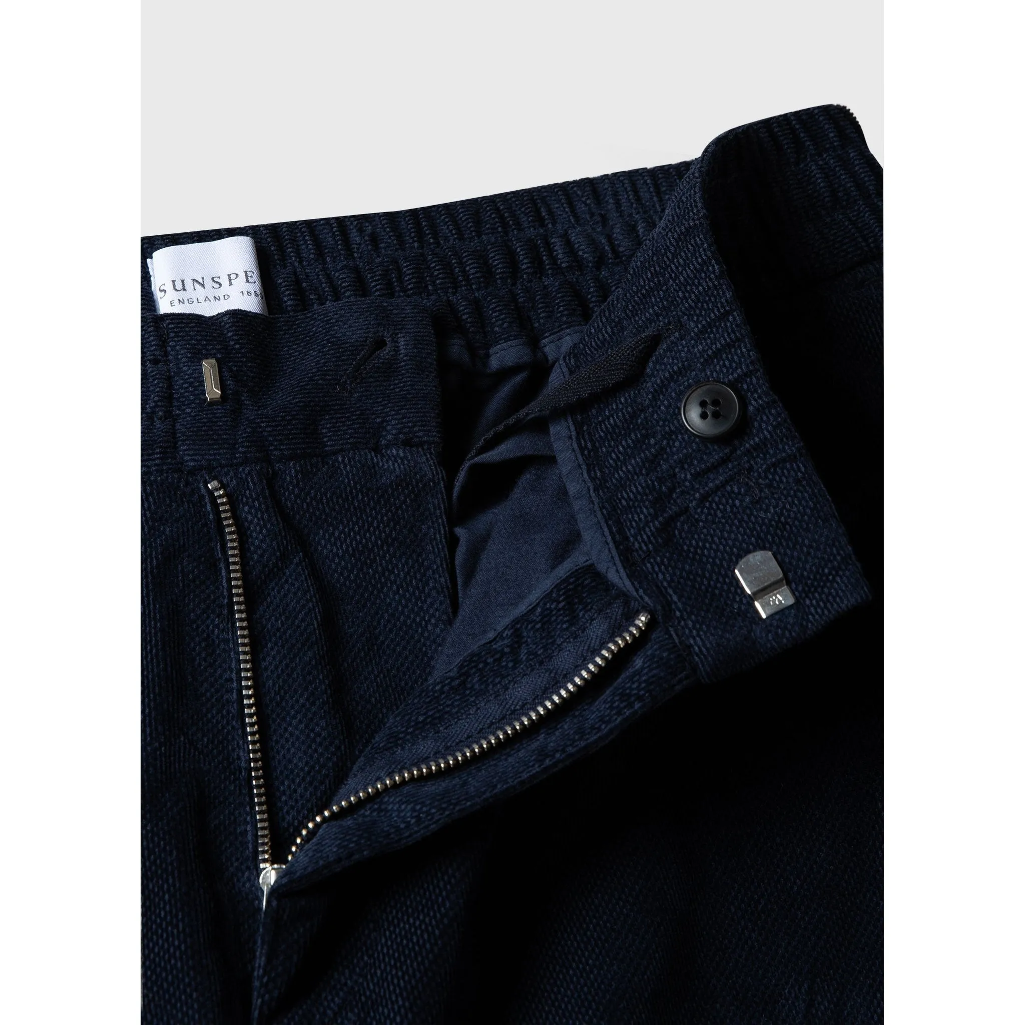 Cellular Cord Drawstring Trouser | Men | Navy