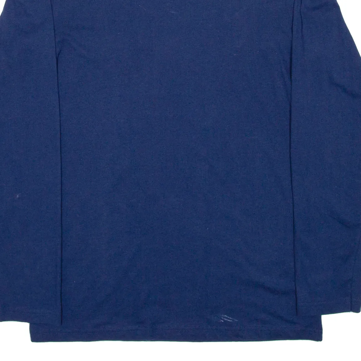 CHAMPION Mens T-Shirt Blue Long Sleeve S