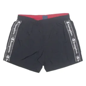 CHAMPION Mesh Lined Mens Swimming Shorts Black S W30