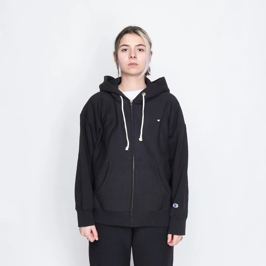 Champion - Reverse Weave Hooded Full Zip Sweatshirt (Black)