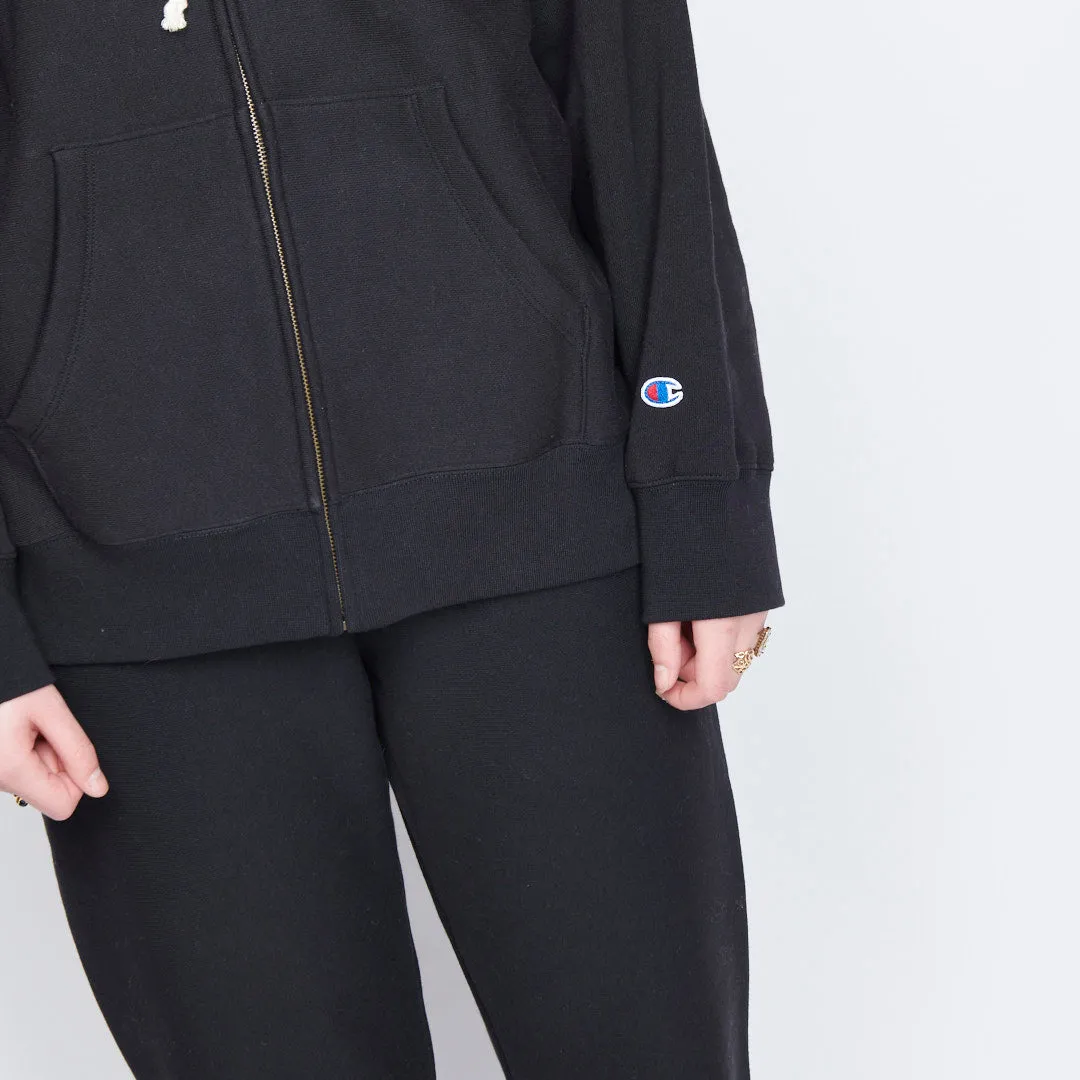 Champion - Reverse Weave Hooded Full Zip Sweatshirt (Black)