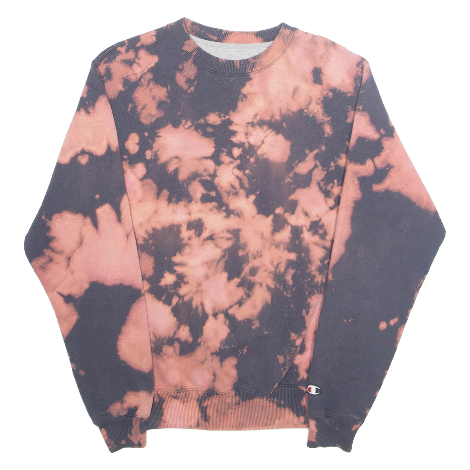 CHAMPION Tie Dye Womens Sweatshirt Pink S