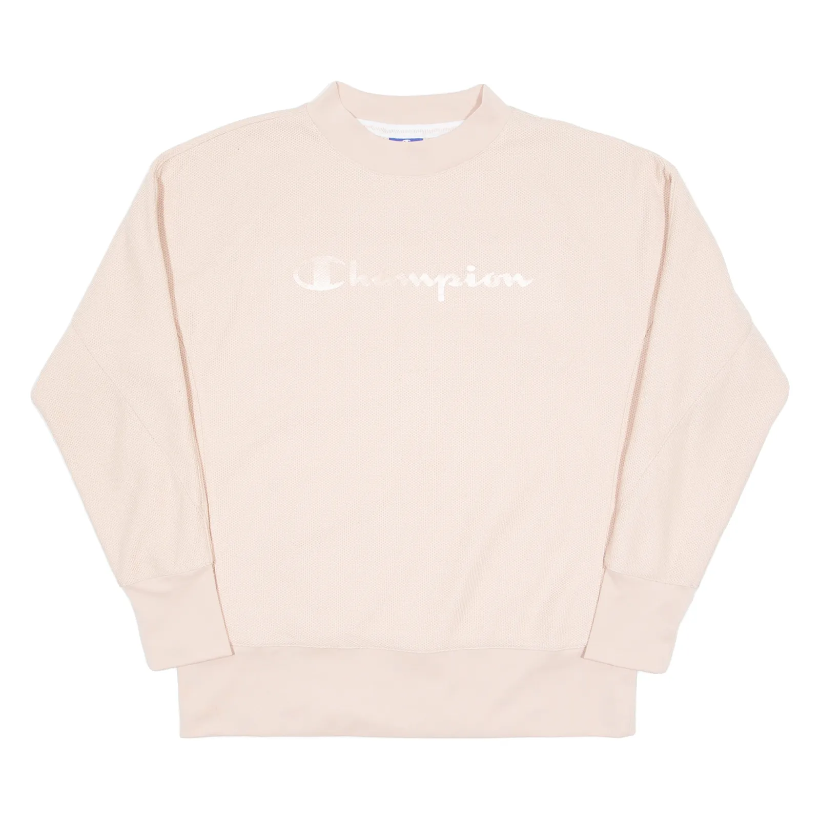 CHAMPION Womens Sweatshirt Pink Crew Neck L