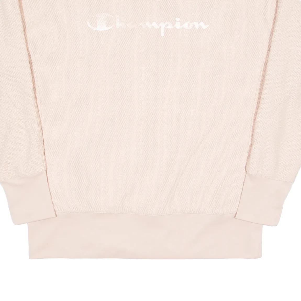 CHAMPION Womens Sweatshirt Pink Crew Neck L