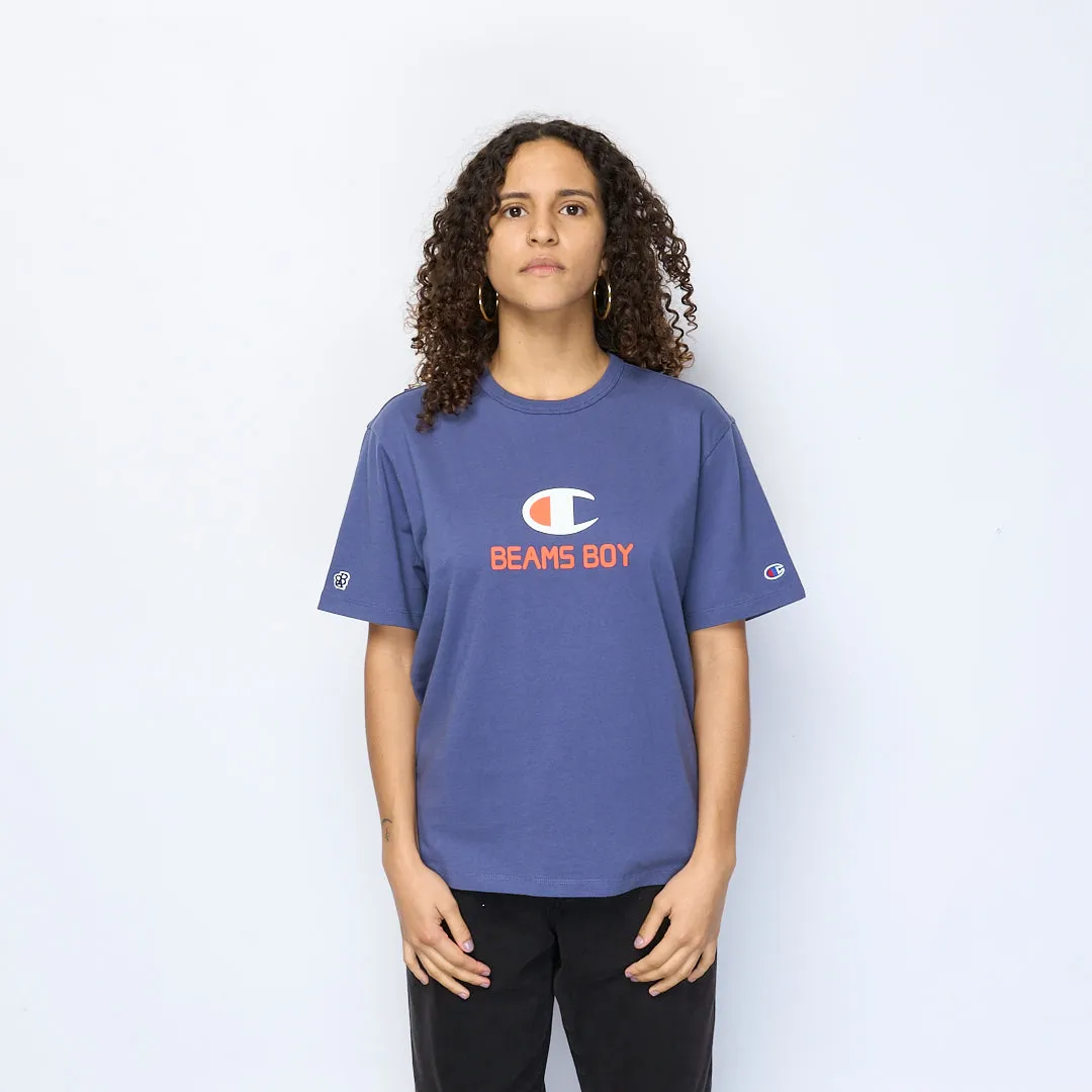 Champion x Beams Boy - Logo T-shirt (Navy)