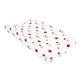 Change Pad Cover in Cloud Poppies