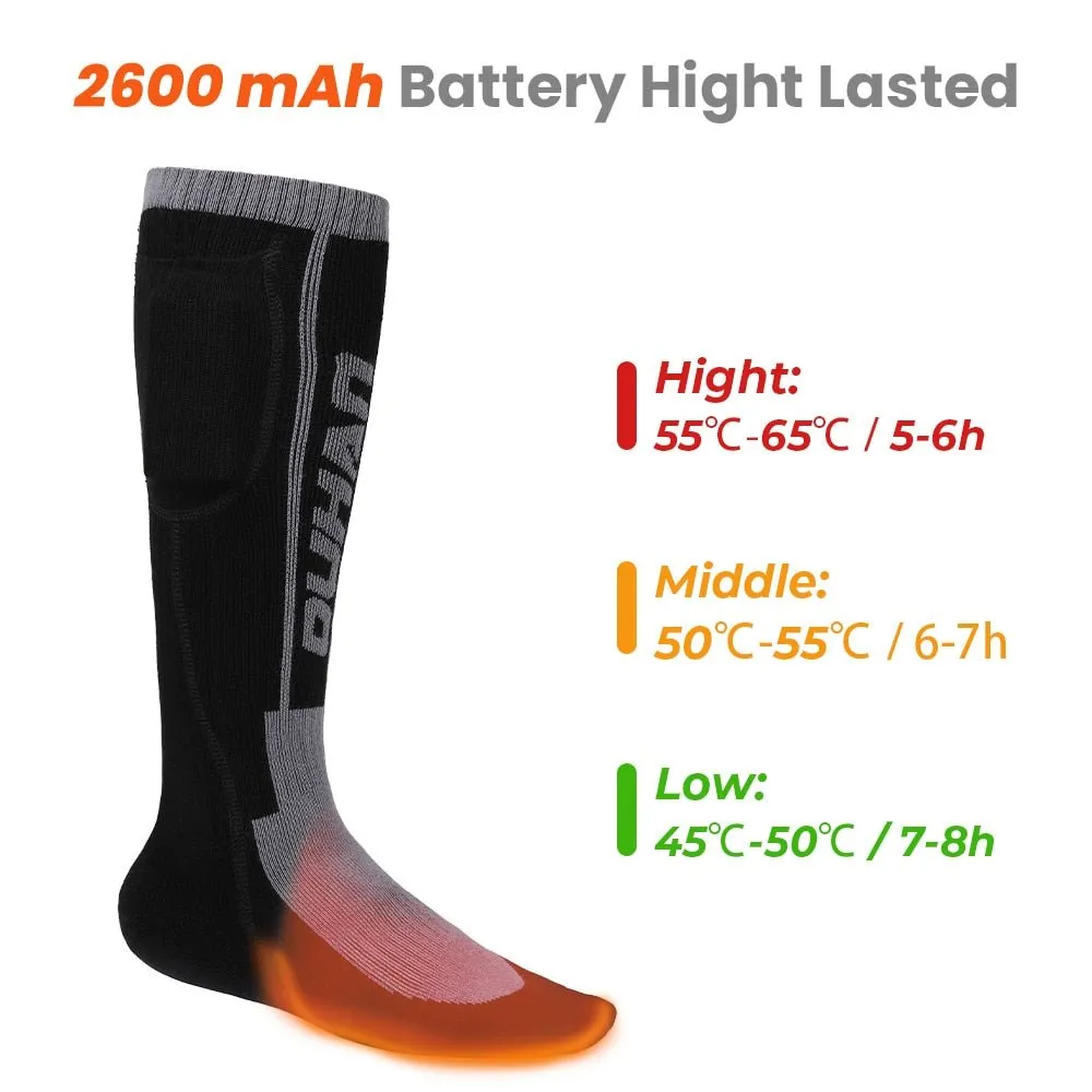 Chaussettes chauffantes électriques avec télécommande et batterie rechargeable Kemi moto - Smart control