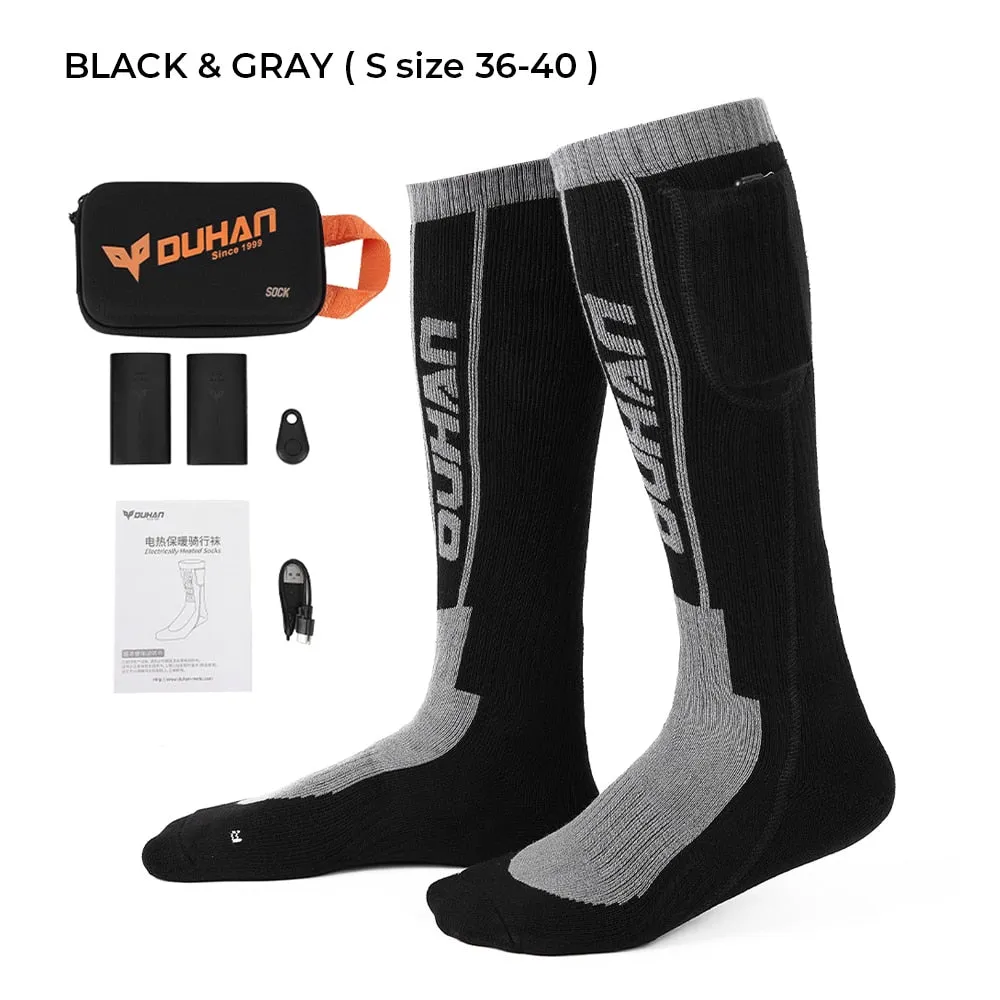 Chaussettes chauffantes électriques avec télécommande et batterie rechargeable Kemi moto - Smart control