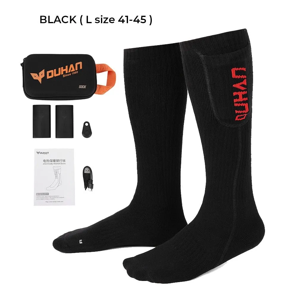 Chaussettes chauffantes électriques avec télécommande et batterie rechargeable Kemi moto - Smart control