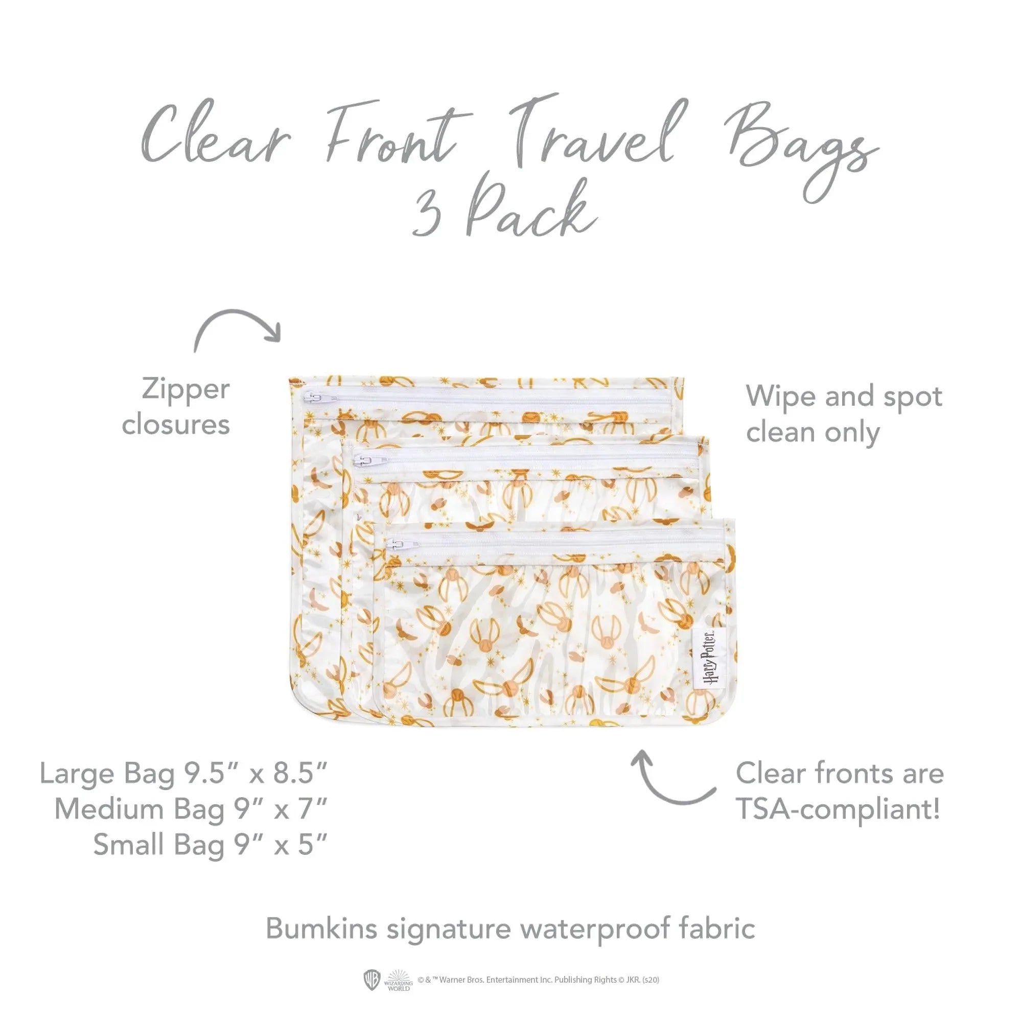 Clear Travel Bag 3-Pack: Snitch