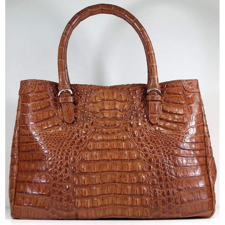 Cognac Crocodile Handbags