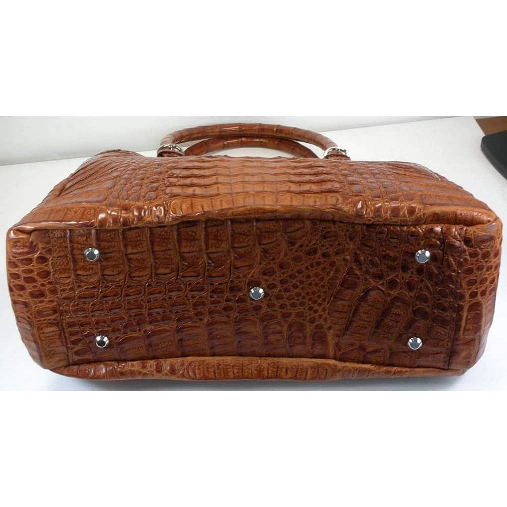 Cognac Crocodile Handbags