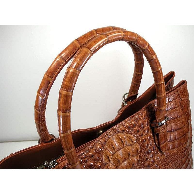 Cognac Crocodile Handbags