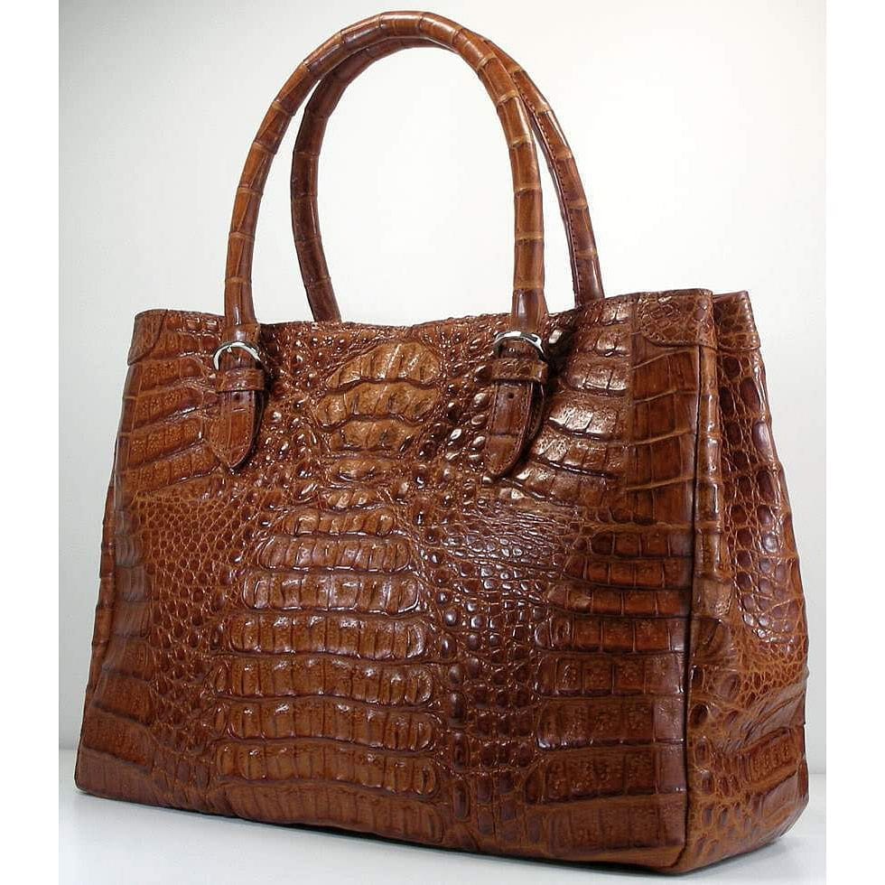 Cognac Crocodile Handbags