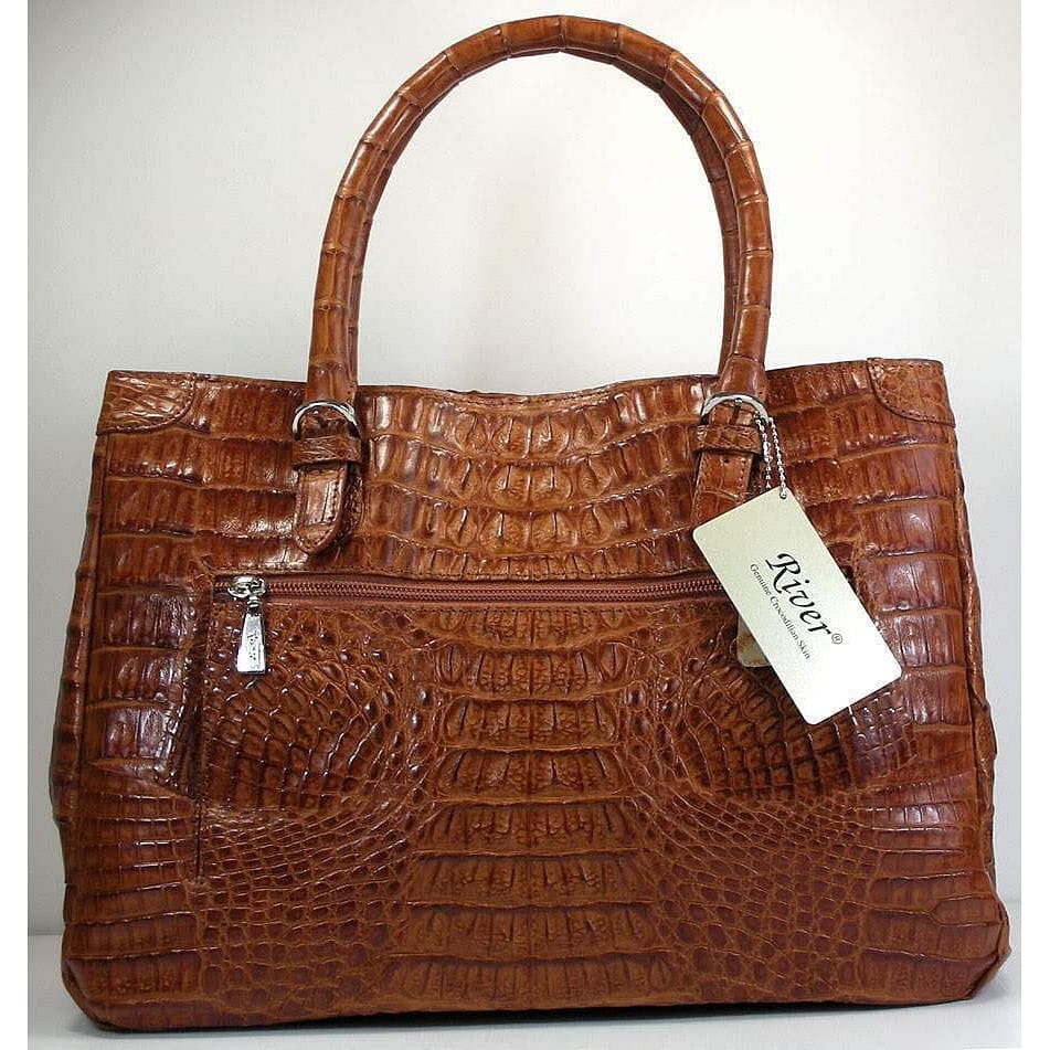 Cognac Crocodile Handbags