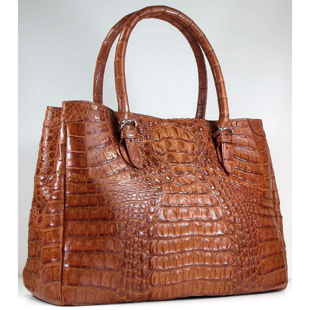 Cognac Crocodile Handbags