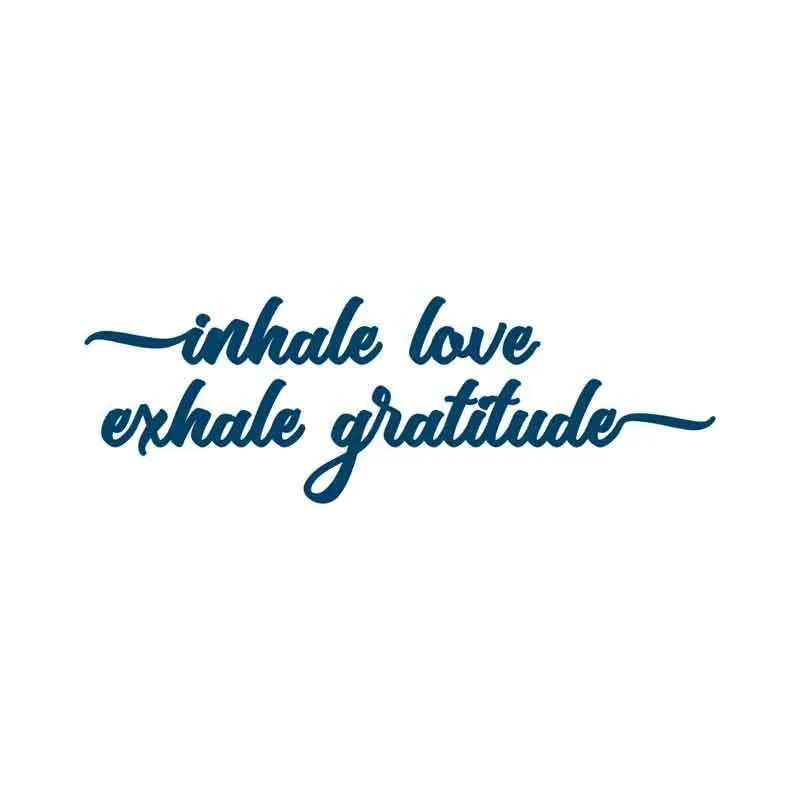 Conscious Ink Temporary Tattoo - Inhale Love Exhale Gratitude