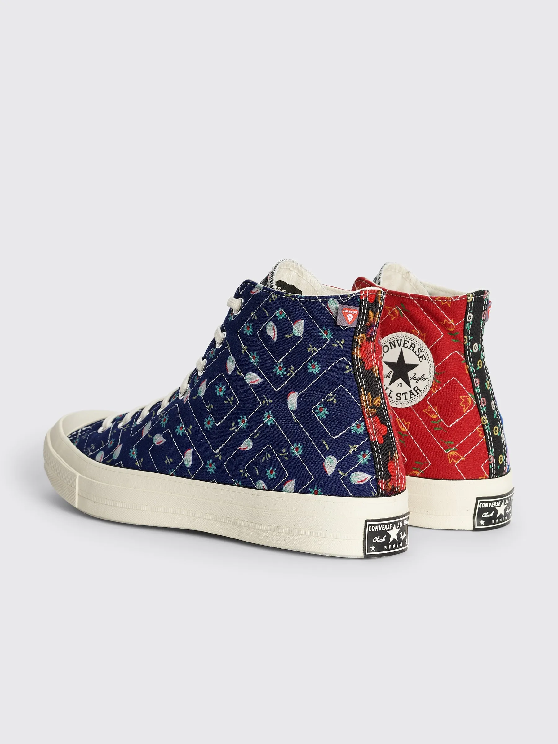 Converse x Beyond Retro Upcycled Floral Chuck 70 Hi Black / Red / Blue