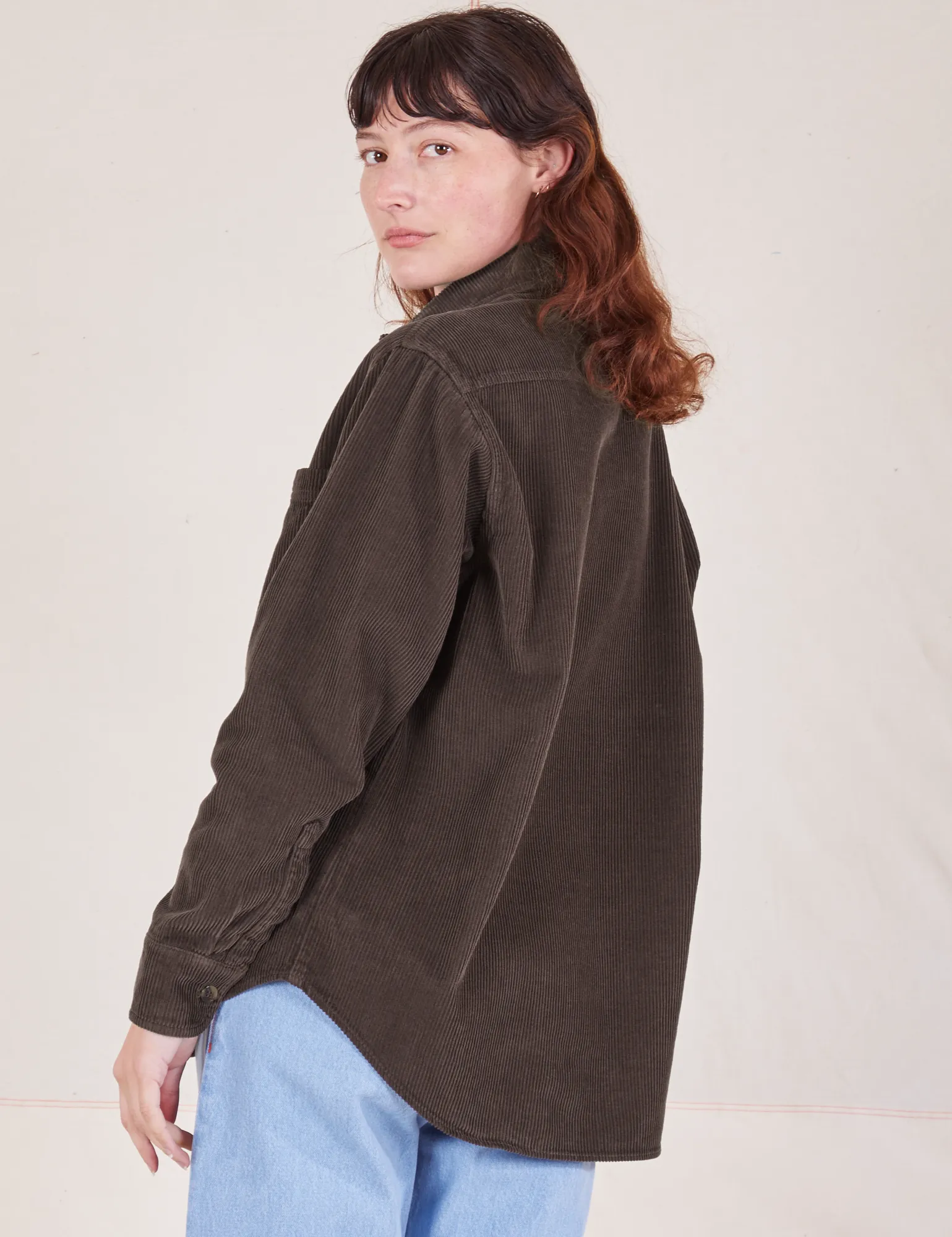 Corduroy Overshirt - Espresso Brown