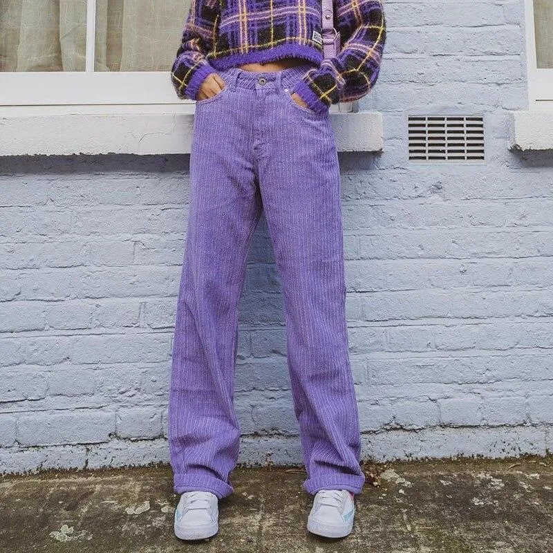 Corduroy Purple Pants