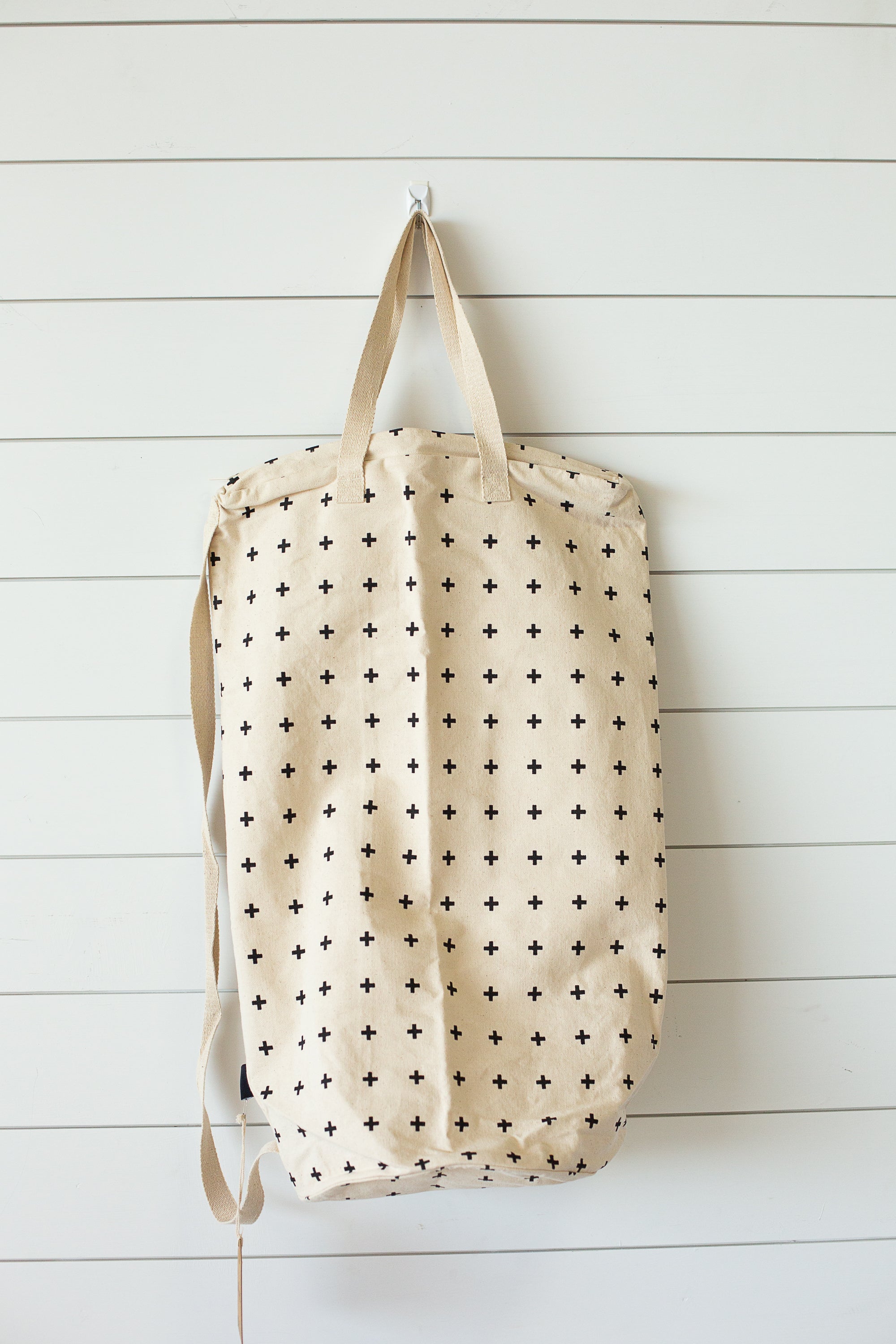 Cotton Canvas Laundry Bag With Shoulder Strap - Prints