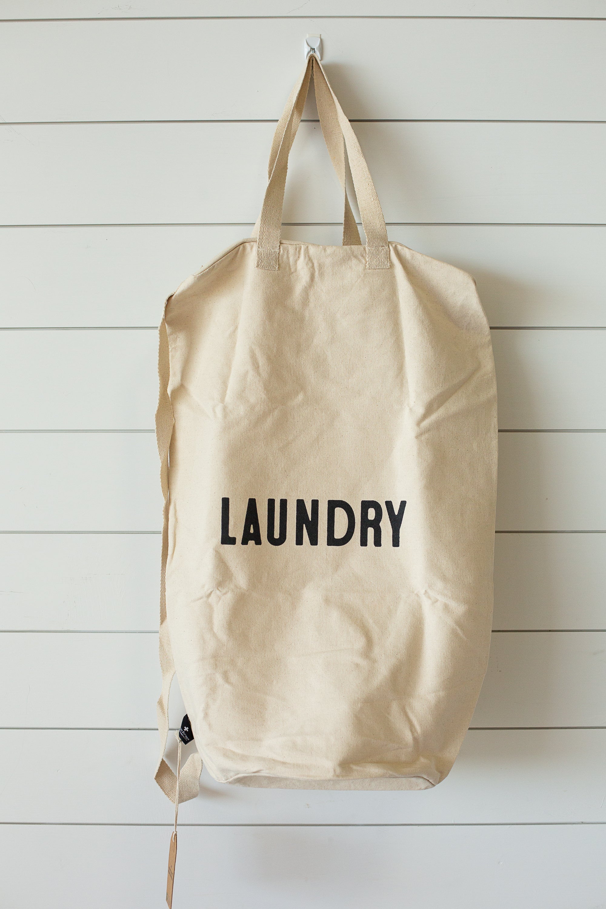 Cotton Canvas Laundry Bag With Shoulder Strap - Prints